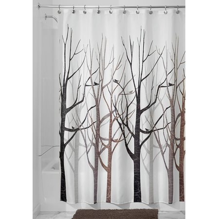 B & K iDesign 72 in. H X 72 in. W Multicolored Bare Trees Shower Curtain Polyester 45020